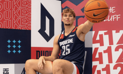 The Duquesne staff earned a commitment from former Saint Louis and College of Charleston forward Stef Van Bussel on Thursday night.